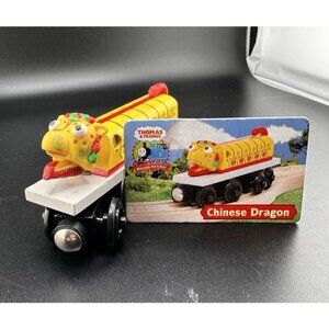 Thomas & Friends Wooden Railway Chinese Dragon Vtg 2003 Train Magnetic With Card